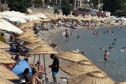 Bodrum'da sahillerde yoğunluk