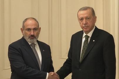 Cumhurbaşkanı Erdoğan, Ermenistan Başbakanı Paşinyan ile görüştü