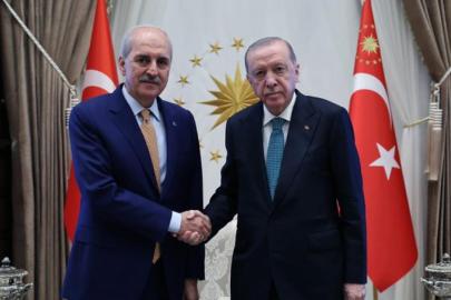 Cumhurbaşkanı Erdoğan, TBMM Başkanı Kurtulmuş'u kabul etti