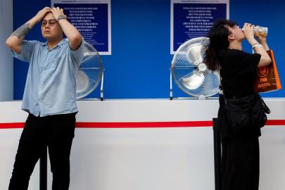 Güney Kore'de rekor. Termometreler 42,5 dereceyi gösterdi