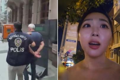 Koreli fenomeni Taksim'de taciz etmişti. Şüpheli yakalandı